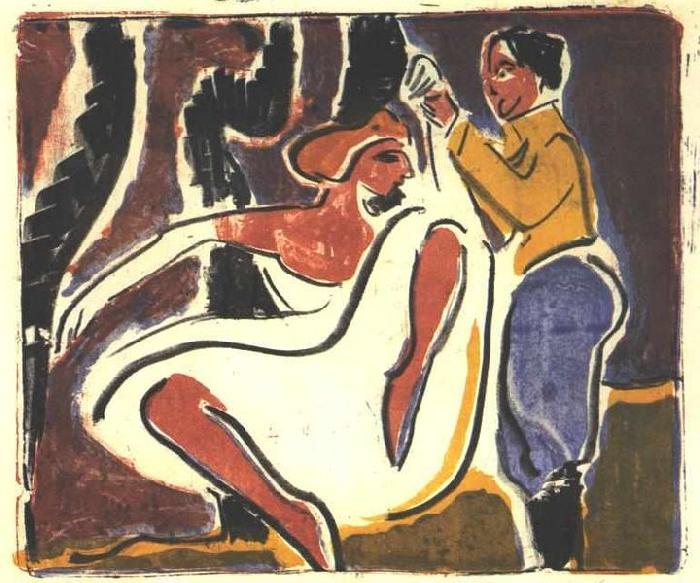 Ernst Ludwig Kirchner Russian dancer oil painting image